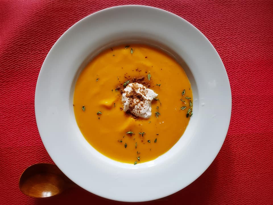 ローストバターナッツスカッシュスープのレシピ